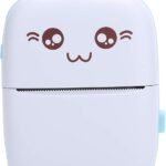 Mini Imprimante Portable Thermique 200 Dpi USB Monochrome sans Fil avec Papier d’impression pour Reçus Notes