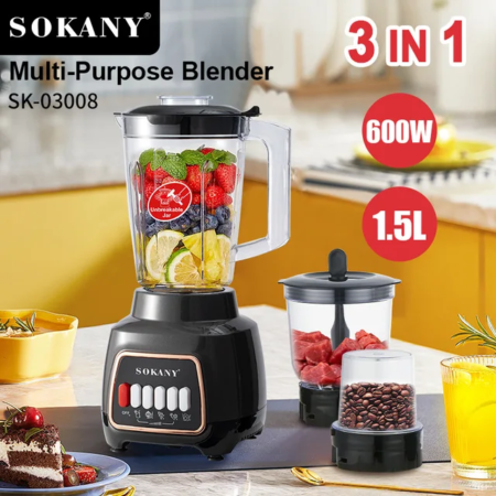 Mixeur Blender Sokany SK-03008 1500 ml 600W