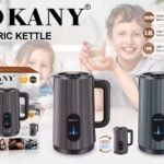 Bouilloire électrique SOKANY SK-09019 en acier inoxydable de 3 L 2000 W avec fonction maintien au chaud, bouilloire électrique pour le thé et l&rsquo;eau