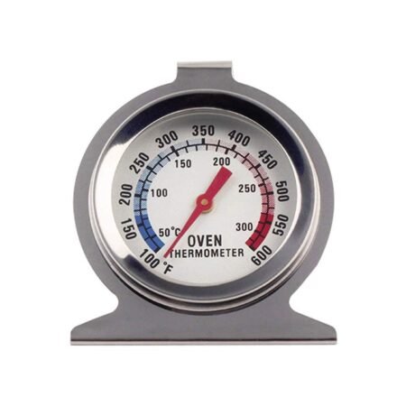 Thermomètre de Four Professionnel en Acier Inoxydable, Jauge de Température Précise pour Cuisson et Pâtisserie, Double Échelle Celsius/Fahrenheit, Indicateur de Chaleur Résistant pour Four Domestique et Professionnel