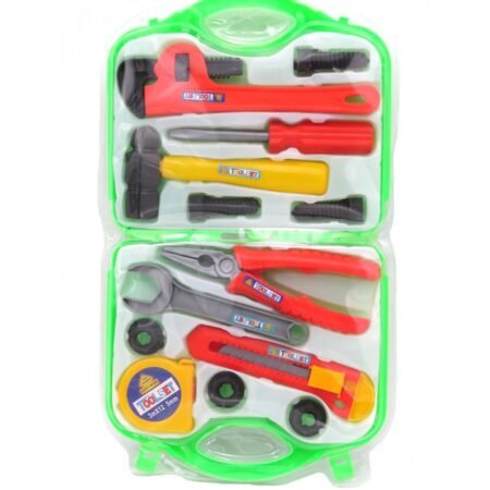 Mallette d'Outils Jouet pour Enfants, Kit de Bricolage Éducatif Multicolore avec 10 Pièces pour Garçons et Filles