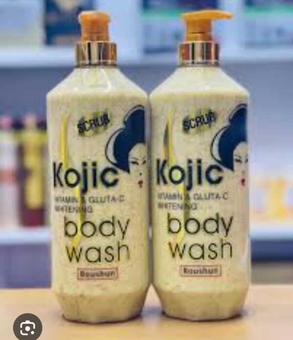 Gel douche kojic gommant et éclaircissant