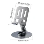 Support de téléphone rotatif | Support de téléphone portable à 360 degrés | Support de téléphone portable avec rotation, support de téléphone réglable, support de téléphone de bureau robuste, support