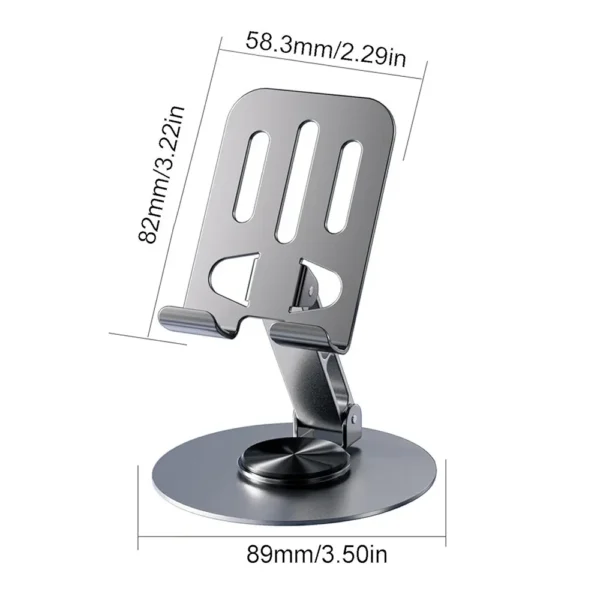 Support de téléphone rotatif | Support de téléphone portable à 360 degrés | Support de téléphone portable avec rotation, support de téléphone réglable, support de téléphone de bureau robuste, support