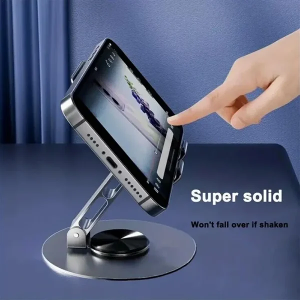 Support de téléphone rotatif | Support de téléphone portable à 360 degrés | Support de téléphone portable avec rotation, support de téléphone réglable, support de téléphone de bureau robuste, support