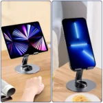Support de téléphone rotatif | Support de téléphone portable à 360 degrés | Support de téléphone portable avec rotation, support de téléphone réglable, support de téléphone de bureau robuste, support