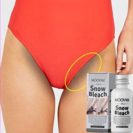 MOOYAM Snow Bleach 30ml, Crème Éclaircissante Intensive pour Visage et Corps, Réduit les Taches Sombres et Unifie le Teint, Soin Anti-Hyperpigmentation avec AHA, Vitamines B3/C et Acide Hyaluronique pour une Peau Lumineuse et Douce.