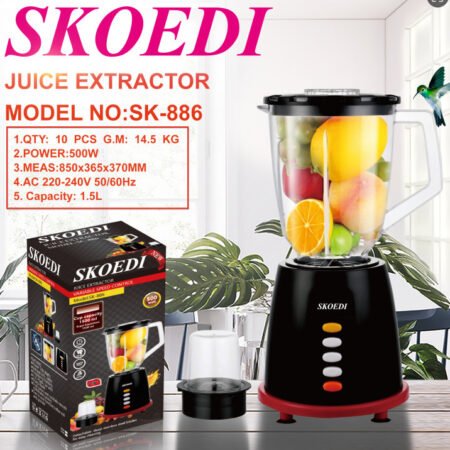 Mixeur professionnel deux-en-un pour le mélange domestique 886 Juice Health Juicer multifonction électrique en acier inoxydable