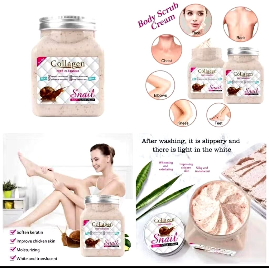 Gommage de corps au collagène