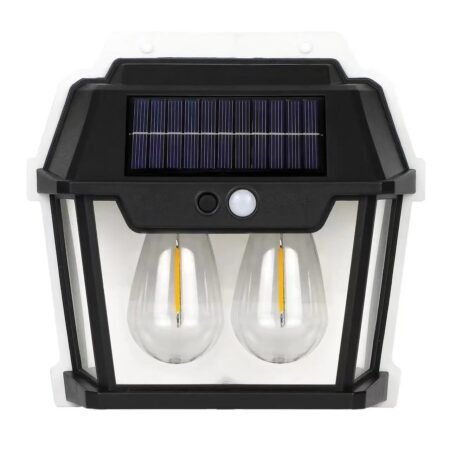 Lampe murale solaire étanche d’extérieur rechargeable – Capteur de mouvement (HW 999-2 W)