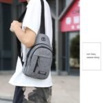 Sacoche, Sac à bandoulière homme avec chargement USB, sac à bandoulière, sac à dos de randonnée, sac de moto étanche pour homme et femme