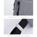 Sacoche, Sac à bandoulière homme avec chargement USB, sac à bandoulière, sac à dos de randonnée, sac de moto étanche pour homme et femme