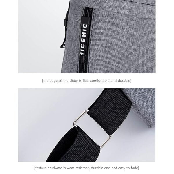 Sacoche, Sac à bandoulière homme avec chargement USB, sac à bandoulière, sac à dos de randonnée, sac de moto étanche pour homme et femme