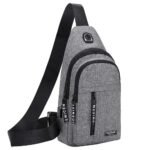 Sacoche, Sac à bandoulière homme avec chargement USB, sac à bandoulière, sac à dos de randonnée, sac de moto étanche pour homme et femme