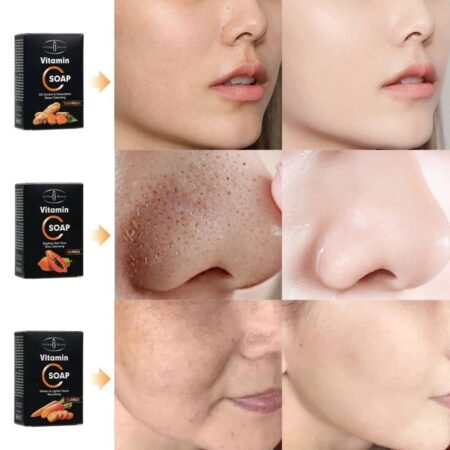 Savon de visage à vitamine C papaye ou carrotte pour un visage propre, lumineux, lisse,sans inperfection