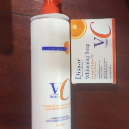 Savon et lait à la vitamine C disaar pour une peau plus saine et éclatante,brillante et jeune
