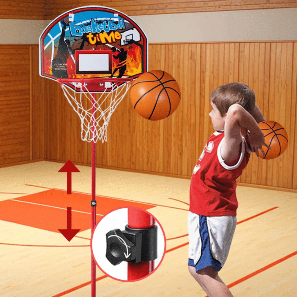 Panier de basket avec ballon pour enfants