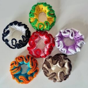 Scrunchies en tricotage