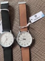 HOURSLY Bracelet en caoutchouc noir à boucle très confortable