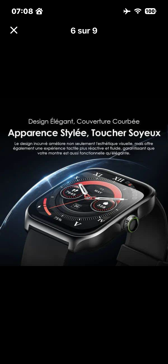 IMG 7528 Montre connectée Oraimo Nova AM Écran incurvé sans bordure