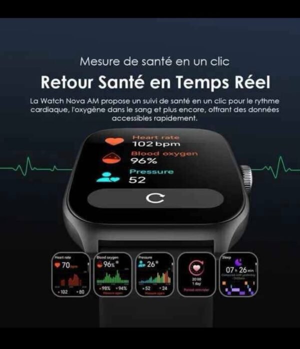 IMG 7531 Montre connectée Oraimo Nova AM Écran incurvé sans bordure