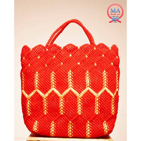 Sac macramé baiser de feu