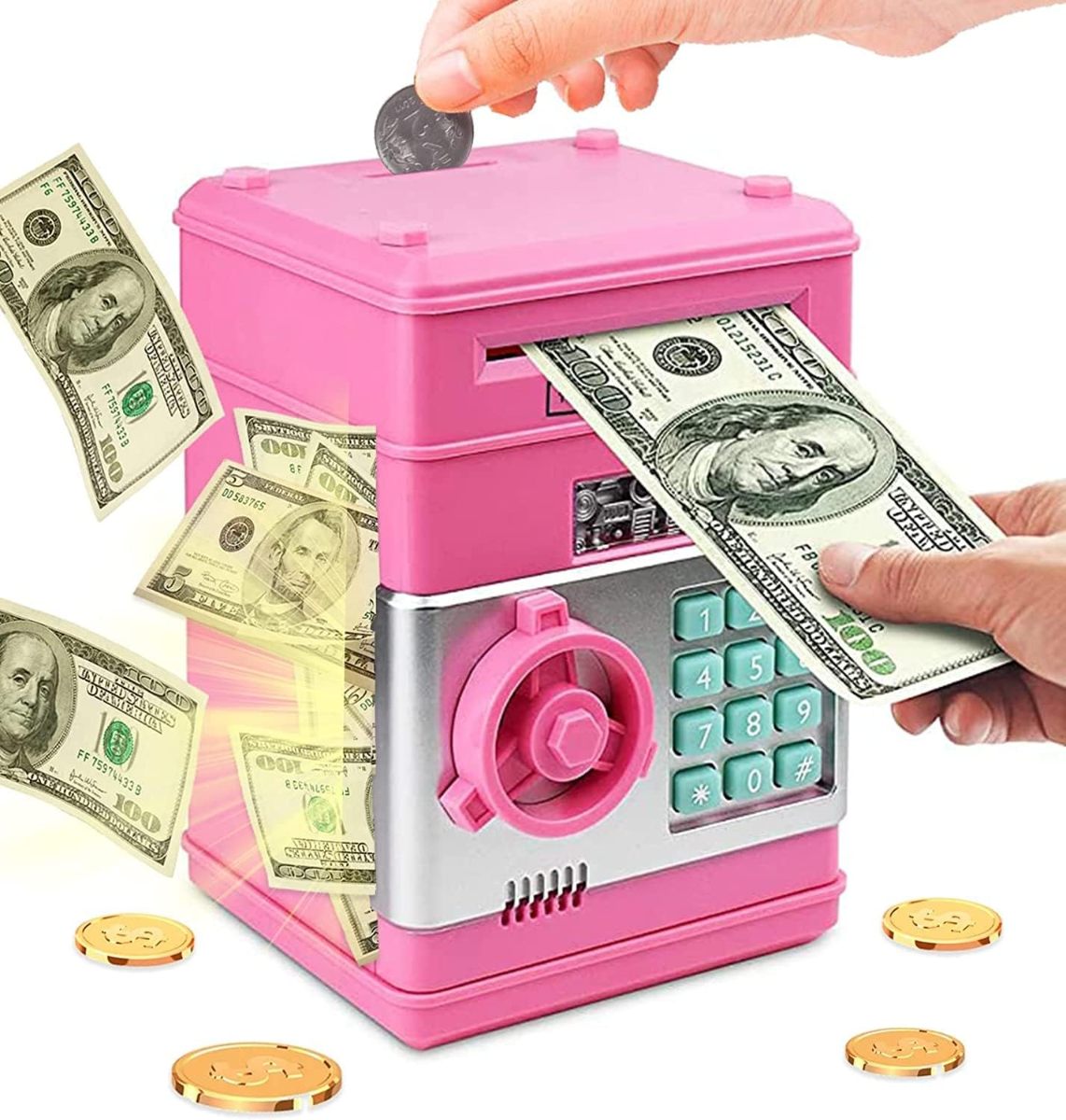 63f318c9ff609d6f6d1bee37 piggy bank electronic money bank safe Caisse pour enfant, piggy bank money saver, caisse pour épargner de l'argent