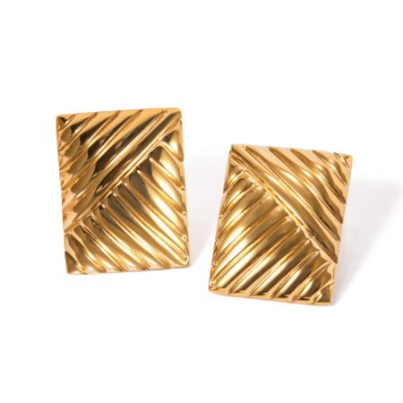 Boucles d'oreilles à vis TEXTURA