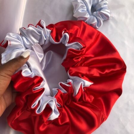 Bonnet double face+ Scrunchies