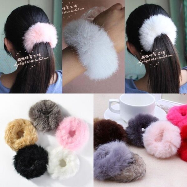 Scrunchies en fourrure