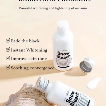 Sérum Blanchissant Corps et Visage Snow Bleach, Traitement Anti-Taches et Éclaircissant Intense, Unifiant le Teint et Apaisant, Formule Rapide Action 30ml