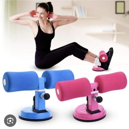 Appareil d'Exercices Abdominaux à Ventouse Puissante, Support de Sit-up Réglable pour Renforcement Musculaire, Entraînement Fitness à Domicile, Barre de Musculation Portable avec Mousse Confortable pour Hommes et Femmes