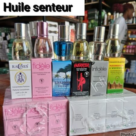 Huile de Parfum Concentrée Longue Durée sans Alcool, Extrait de Senteur Portable pour Homme et Femme, Idéal Climat Tropical, Format Voyage 5ml