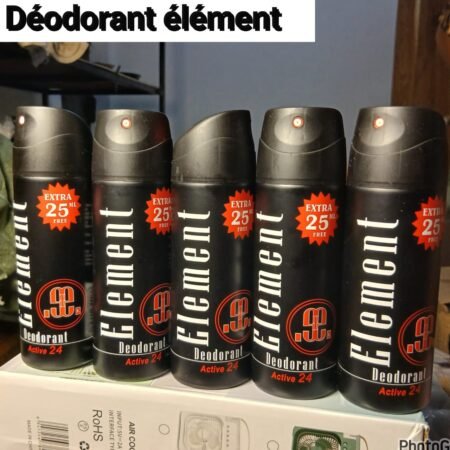 Déodorant Spray Element Active 24h, Anti-Transpirant Longue Durée, Protection Efficace Contre les Odeurs Corporelles, Fraîcheur Optimale, Atomiseur Corporel avec 25ml Extra Gratuit