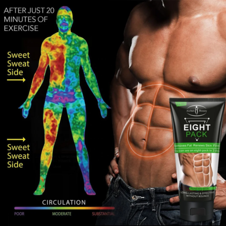 Crème Abdominale Amincissante Homme Aichun Beauty Eight Pack, Gel Brûleur de Graisse et Raffermissant pour Abdominaux Sculptés, Soin Corporel Tonifiant et Anti-Relâchement