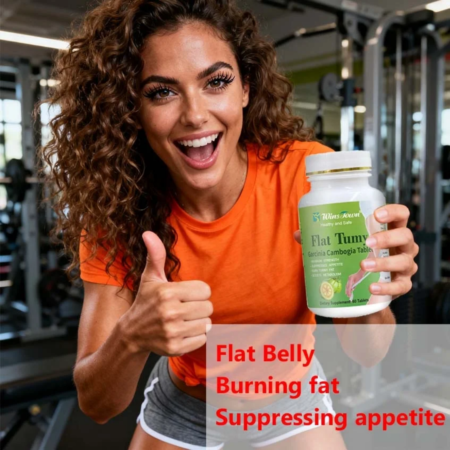 Complément Alimentaire Minceur Flat Tumy Garcinia Cambogia, Brûleur de Graisse Naturel et Coupe-Faim Efficace pour Ventre Plat, Gélules Amincissantes pour Perte de Poids Rapide et Contrôle de l'Appétit (60 Comprimés)