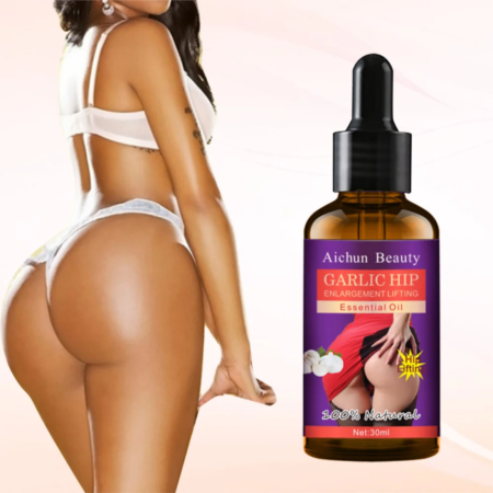 Huile Essentielle Aichun Beauty Ail pour Agrandissement et Lifting des Fesses, Sérum Naturel Volumisant et Raffermissant pour Hanches, 30ml