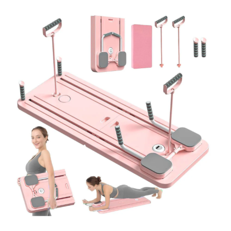 Planche d'Exercice Multifonction Pliable pour Entraînement Complet du Corps, Appareil de Fitness Portable pour Renforcement Musculaire Abdominal et Gainage, Équipement de Sport à Domicile Compact et Polyvalent