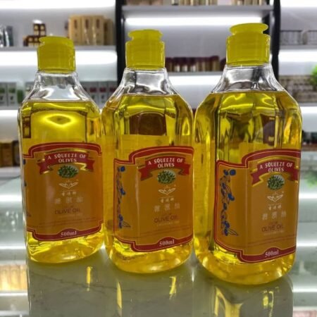 Huile d'Olive Pure 500ml, Idéale pour Cuisine Saine et Assaisonnement, Riche en Antioxydants et Saveur Naturelle, Huile Végétale Vierge pour Bien-être Quotidien