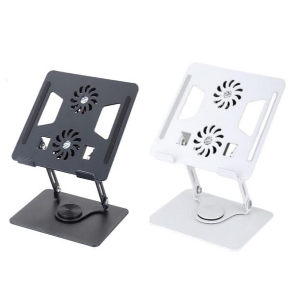 Best Cheap 360 Rotating Tablet PC Stands Foldable Aluminum Alloy Laptop Stand Adjustable With 2 Cooling Fans Best Cheap 360 Rotating Tablet PC Stands Foldable Aluminum Alloy Laptop Stand Adjustable With 2 Cooling Fans