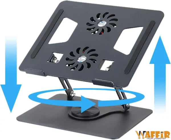 Support de refroidissement pour ordinateur portable support de refroidissement ergonomique en alliage daluminium pour ordinateur portable support Waffir.Ma STAND MAROC 1