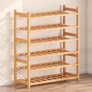 Wooden Shoe Rack Storage Home Decoration Bamboo Wooden Rack