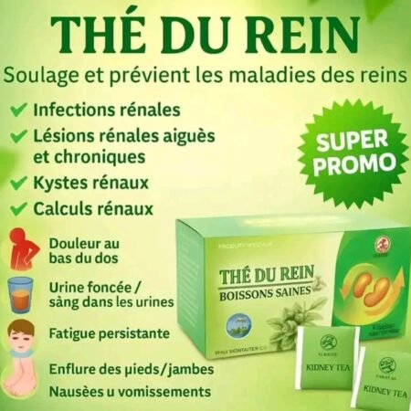 Thé du Rein Naturel : Boisson Saine pour Soulager et Prévenir les Maladies des Reins, Infections, Calculs, Kystes, Douleurs Lombaires et Fatigue, Tisane Détoxifiante et Soutien Urinaire