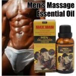 Huile de Massage Intime MAX MAN pour Hommes, Formule Ultra-Mousse Agrandissante et Améliorante, Stimule la Virilité et l’Endurance Masculine, Résultats Visibles et Confiance Accrue