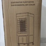 Rafraîchisseur d&rsquo;Air Évaporatif Mobile 60L à Refroidissement Rapide pour Maison et Bureau Blanc/Gris