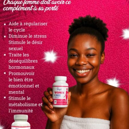 Complément Alimentaire Women Care Tablet Yupi Global pour Équilibre Hormonal Féminin, Régulation Cycle Menstruel, Réduction Stress, Stimulation Libido, Bien-être Émotionnel et Immunité, 60 Comprimés