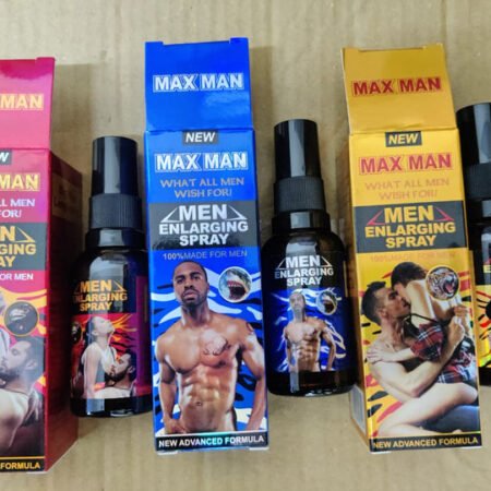 Max Man Spray Agrandissant Masculin pour Améliorer la Performance et la Confiance, Stimulant de Virilité et d'Endurance Sexuelle, Formule Avancée pour une Érection Puissante et Durable