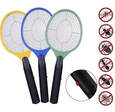 Raquette Électrique Anti-Moustique Rechargeable, Tue-Insectes Volants et Rampants, Protection Efficace contre Moustiques, Mouches, Cafards, Fourmis, Guêpes, Sûre et Portable pour Maison et Extérieur