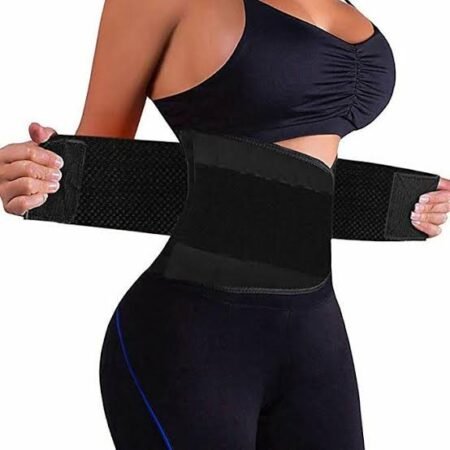 Ceinture de Sudation Amincissante et Gaine Modelante pour Femme, Corset Minceur Ventre Plat, Support Lombaire pour Sport et Fitness, Brûle Graisse Réglable et Respirant (Noir)