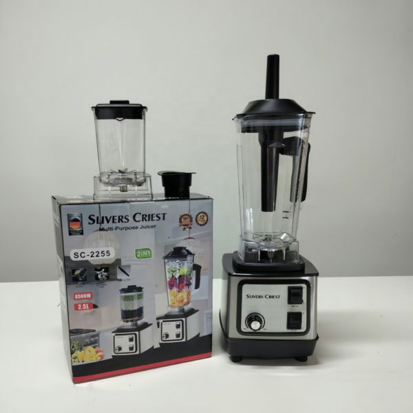 Top Seller 8500W Fully Stainless Steel Housing 2L Square Jar Powerful Blender with 6 Big S S Blades